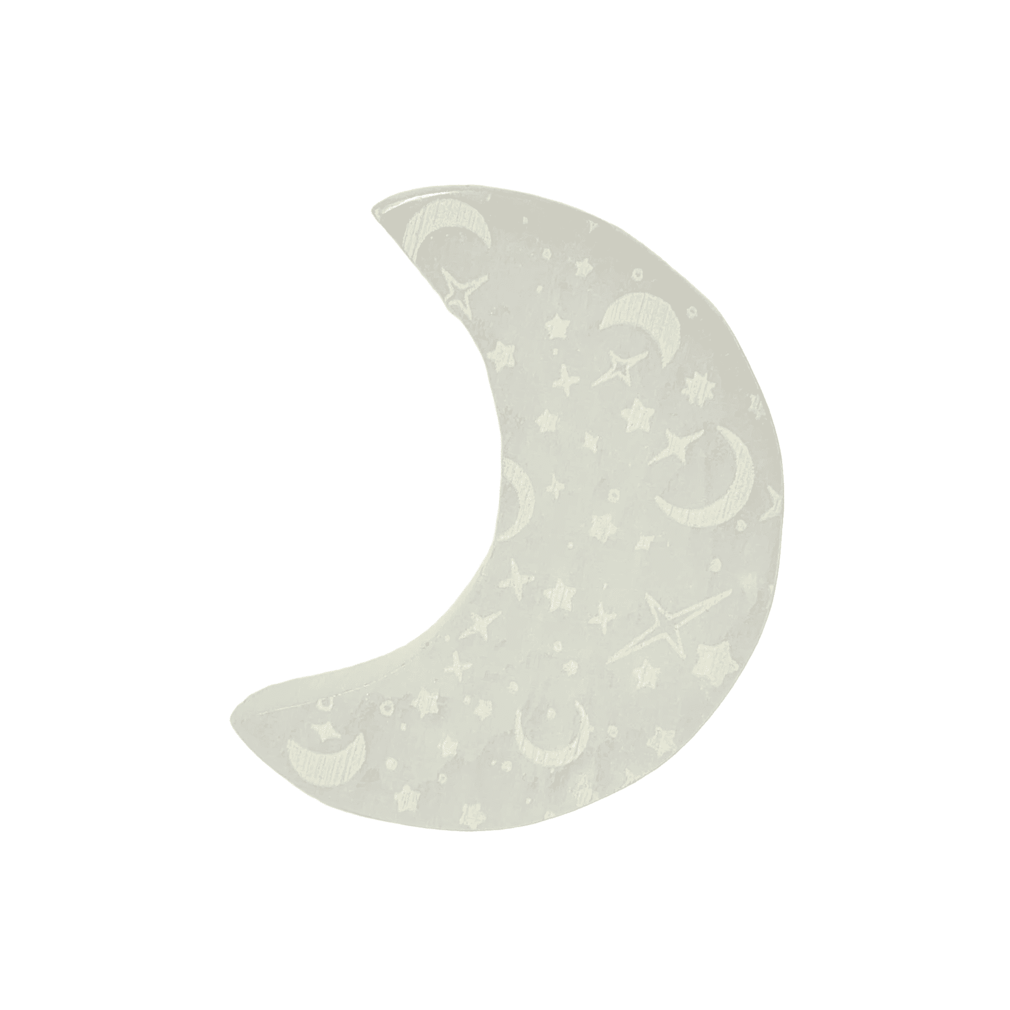 Selenite Moon Plate-10cm